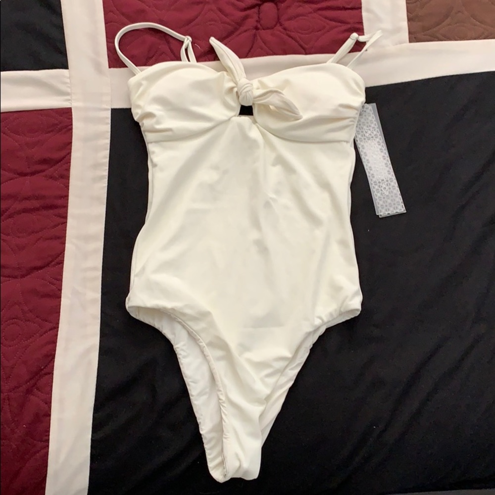 Devon Windsor one piece white swimsuit XS
